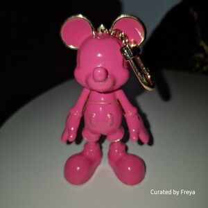 Baublebar Disney Mickey Mouse Classic Enamel Bag Charm Hot Pink Gold